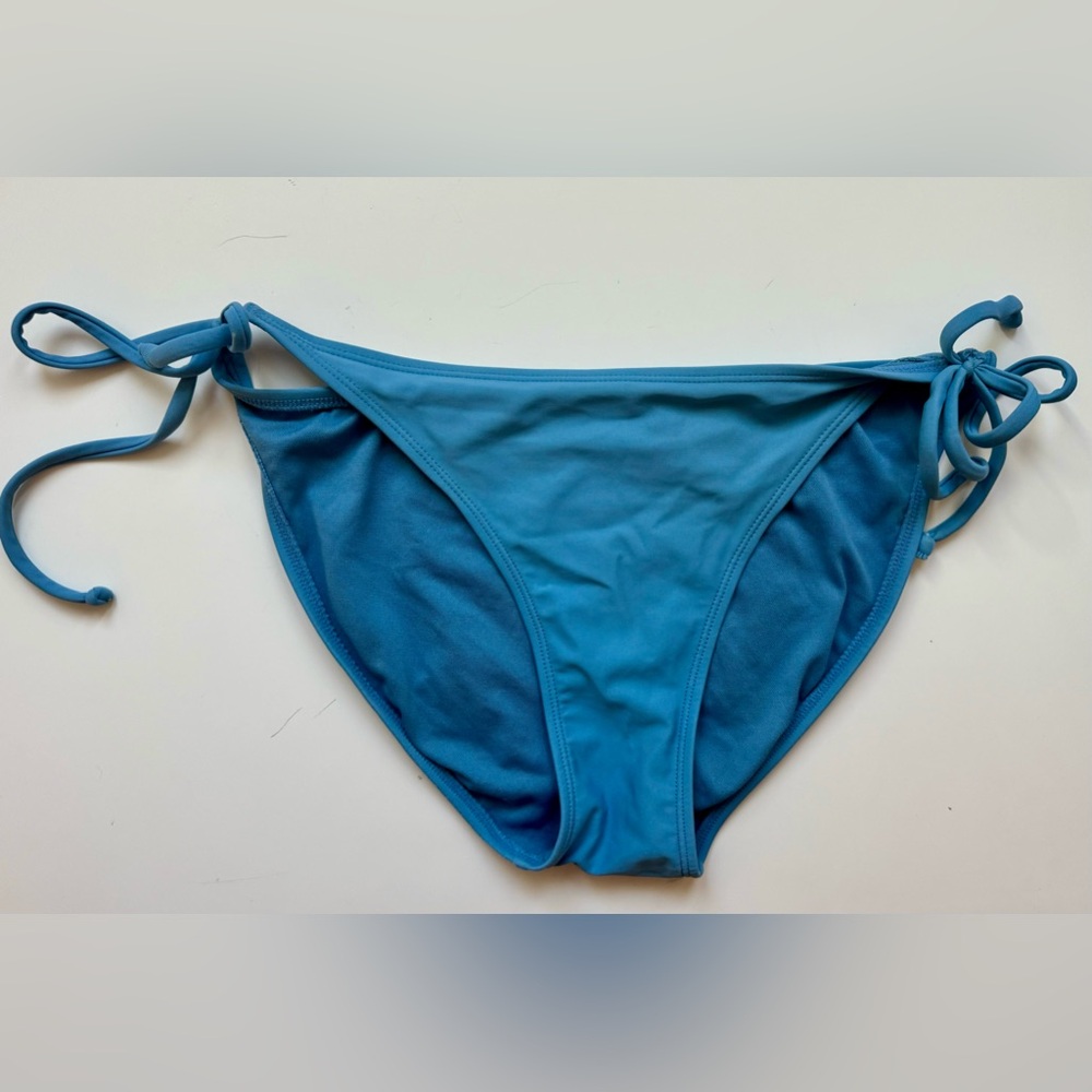 blue tie bikini bottoms